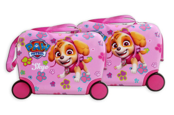 Jeżdżąca walizka podróżna - Psi Patrol - różowa mała Sky 