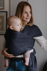 Chusta do noszenia dziecka BOBA Wrap - organic ciemny szary 3