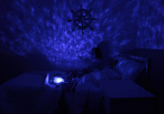 Projektor z pozytywką - Żółw podwodny fioletowy - Cloud b® Tranquil Turtle™ 9