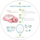 Projektor z pozytywką - Żółw różowy - Cloud b® Twinkling Twilight Turtle™ 2